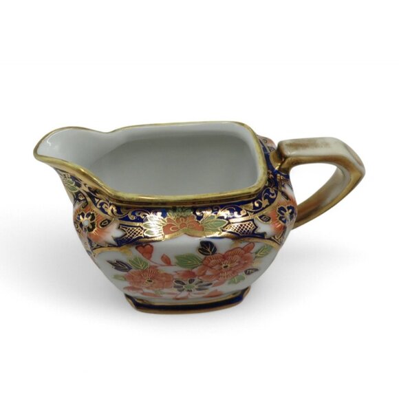 NORITAKE Creamer Ceramic With FLORAL and Gold Accents Japan Vintage - Picture 5 of 10